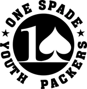 One Spade Youth Packers logo with stylized spade and stars