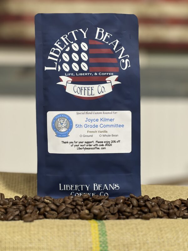 Liberty Beans Coffee Co. package with coffee beans