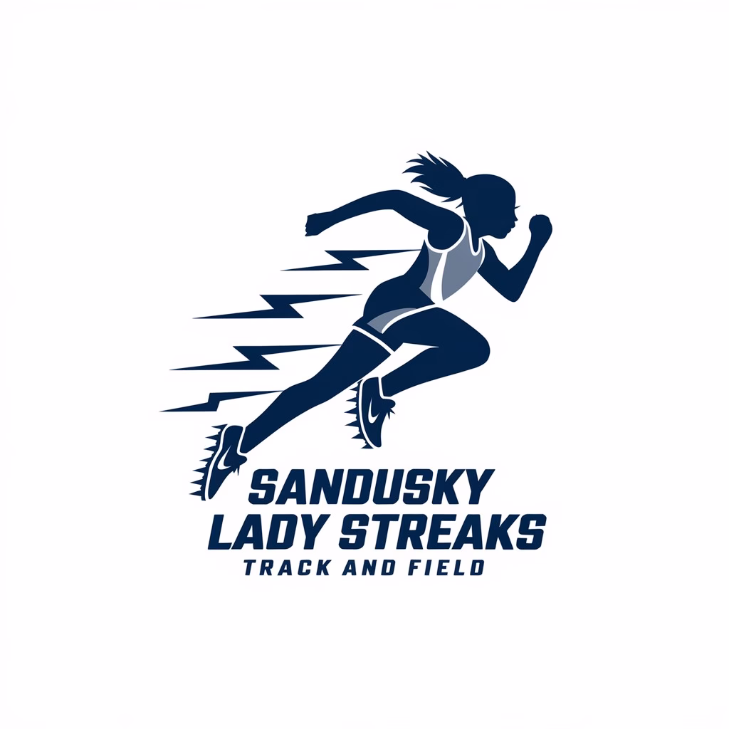 Sandusky Lady Streaks Track and Field logo