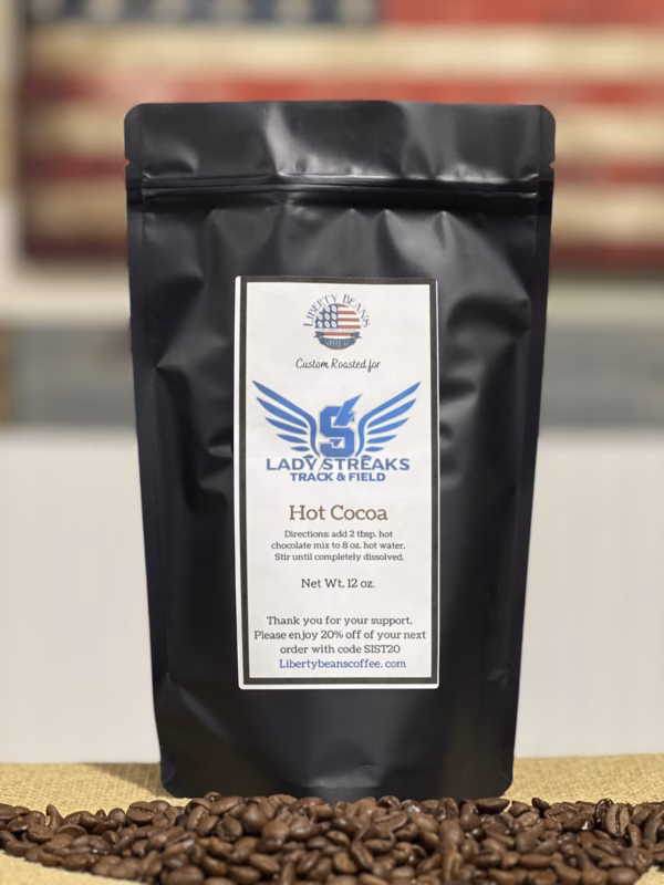 Liberty Beans coffee bag with instructions.