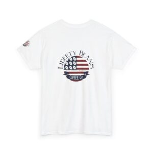 Liberty Beans Coffee Co. T-Shirt — American Flag Coffee Logo Tee