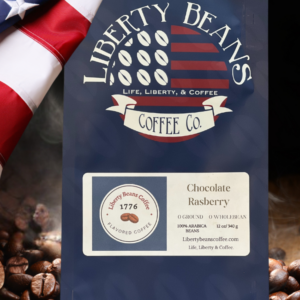 Chocolate Raspberry Liberty Beans coffee bag